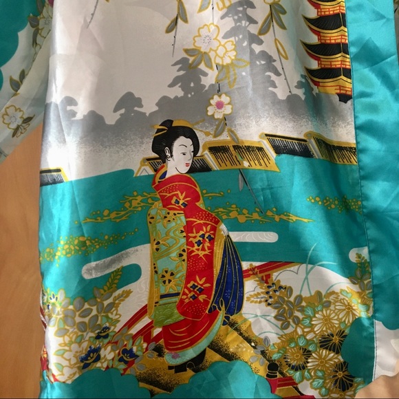 Silky Asian Style Robe - Picture 3 of 8